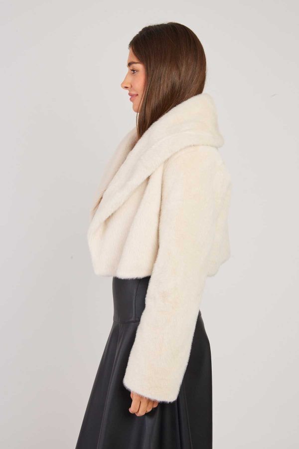 Veste courte en fausse fourrure LALIE - Image 2