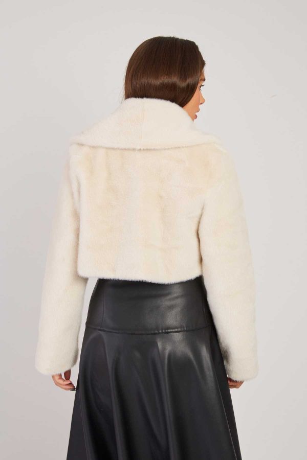 Veste courte en fausse fourrure LALIE - Image 3