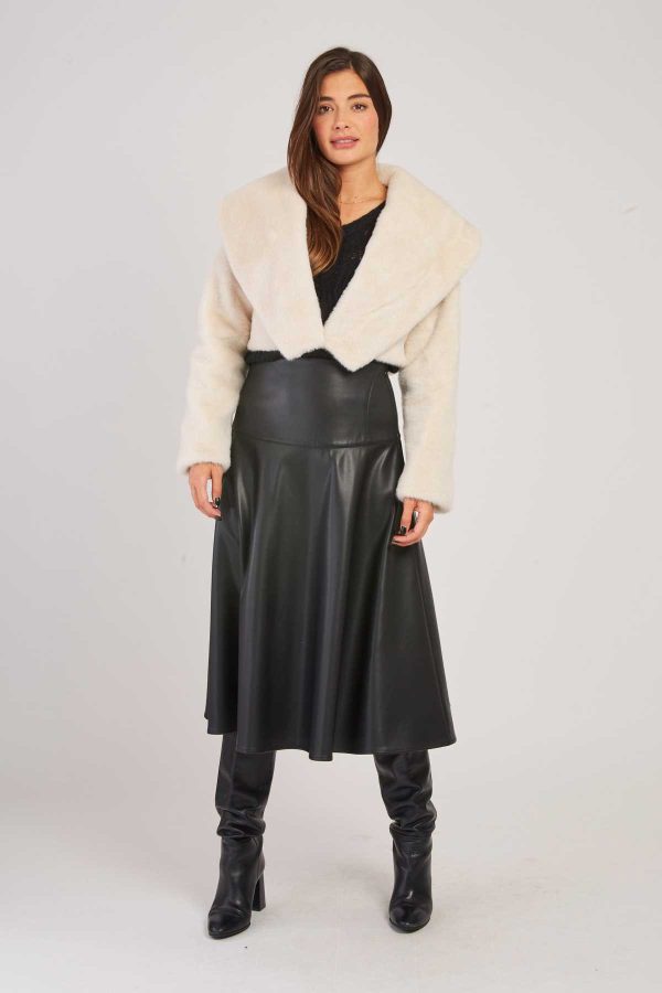 Veste courte en fausse fourrure LALIE - Image 5