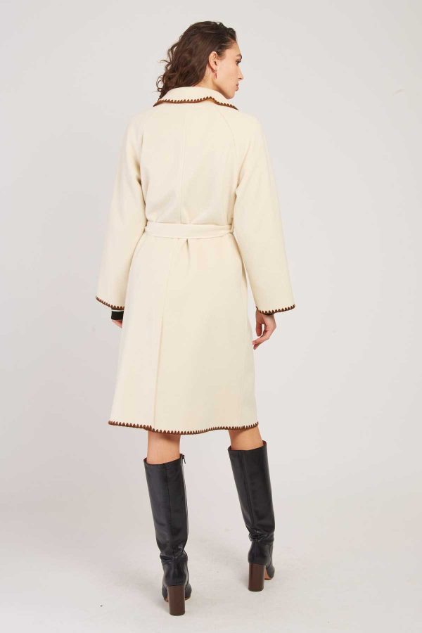 Manteau long avec ceinture LEA - Image 3