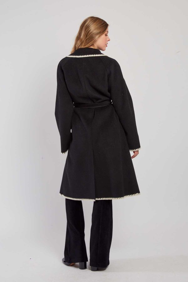 Manteau long avec ceinture LEA - Image 6
