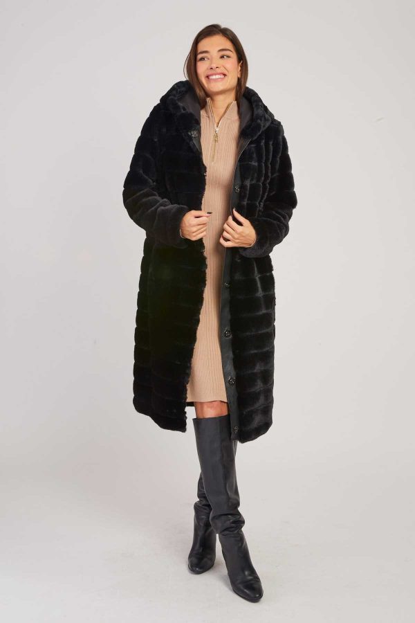 Veste longue en fausse fourrure LETTIE - Image 2