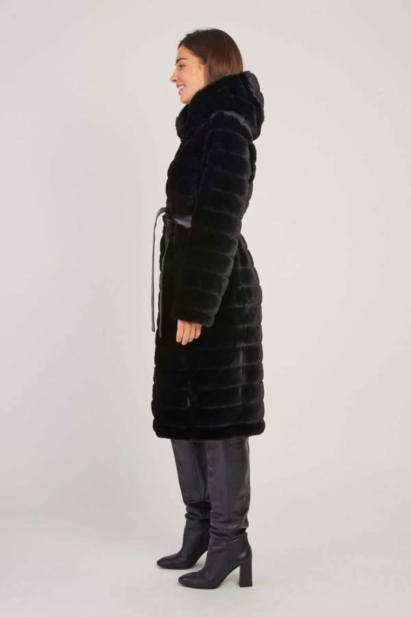 Veste longue en fausse fourrure LETTIE - Image 5