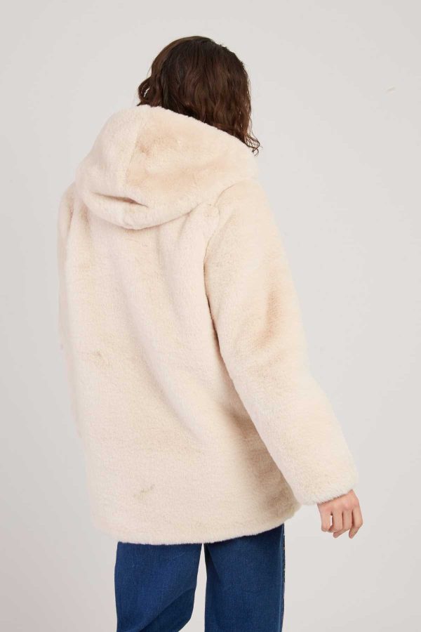 Veste à capuche en fausse fourrure LIDYE - Image 2