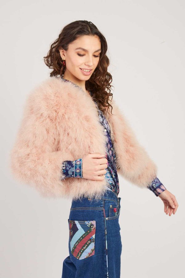 Veste unie en plume LINETTE - Image 2