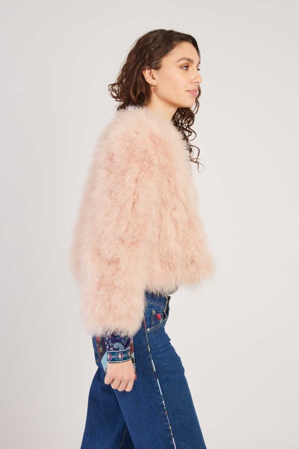 Veste unie en plume LINETTE - Image 3