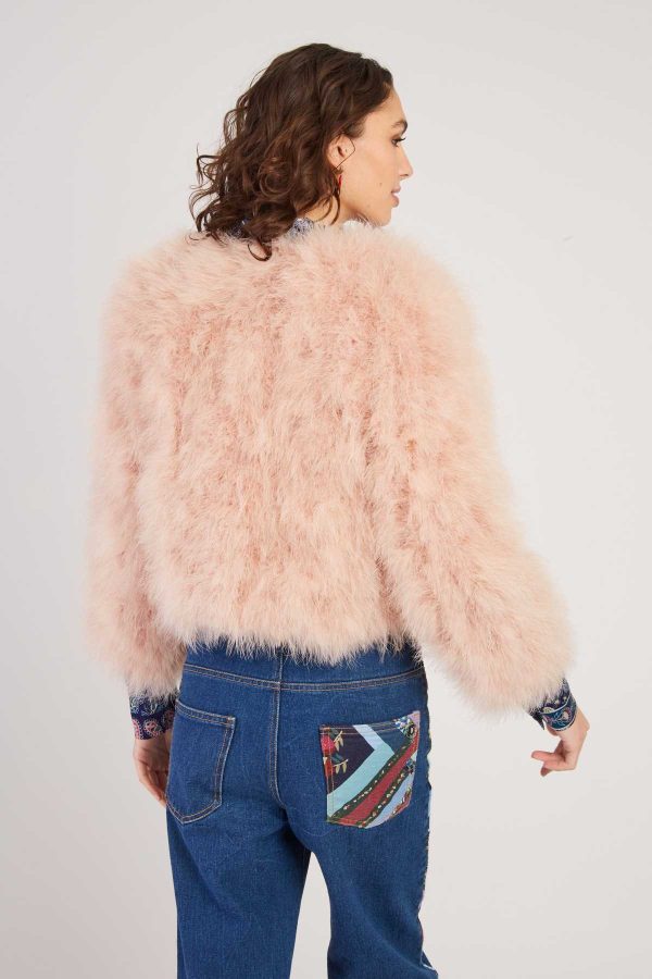 Veste unie en plume LINETTE - Image 4