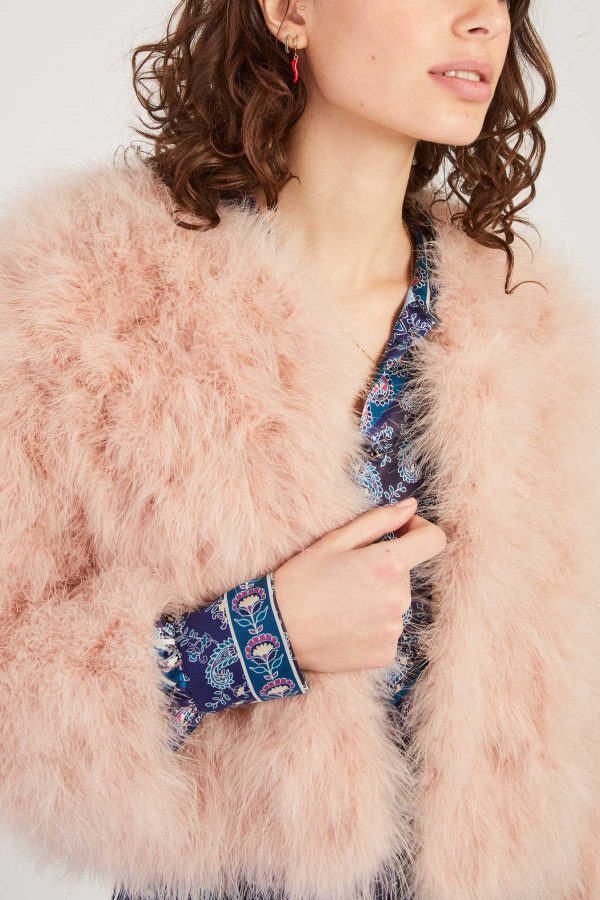 Veste unie en plume LINETTE - Image 5
