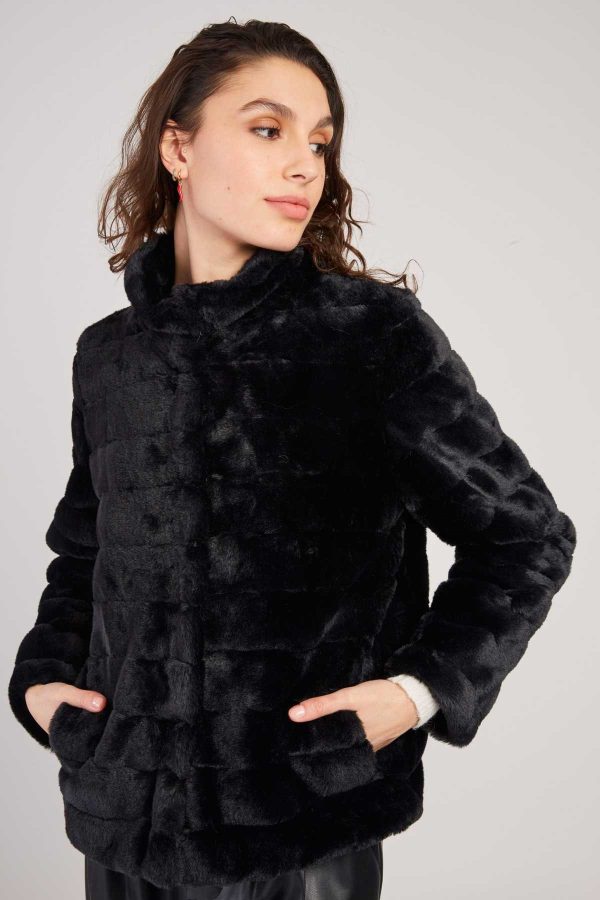 Veste courte en fausse fourrure LISETTE - Image 3