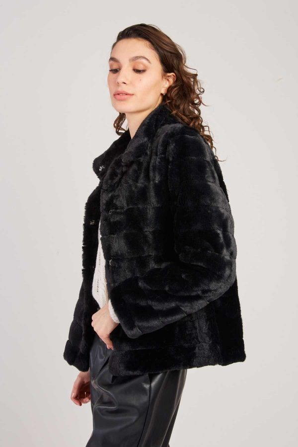 Veste courte en fausse fourrure LISETTE - Image 4