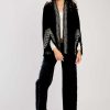 Veste kimono manches longues à broderies LOULOU