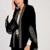 Veste kimono manches longues à broderies LOULOU - Image 2