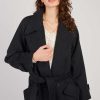 Manteau long uni avec une ceinture LOYALE - Image 5