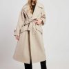 Manteau long uni avec une ceinture LOYALE - Image 7