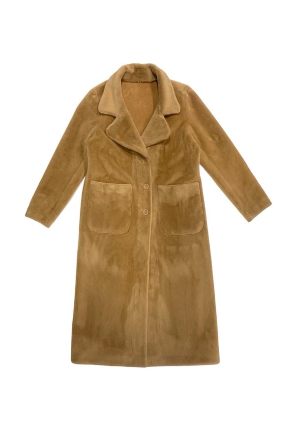 Manteau long réversible en fausse fourrure LUDMILLA - Image 2