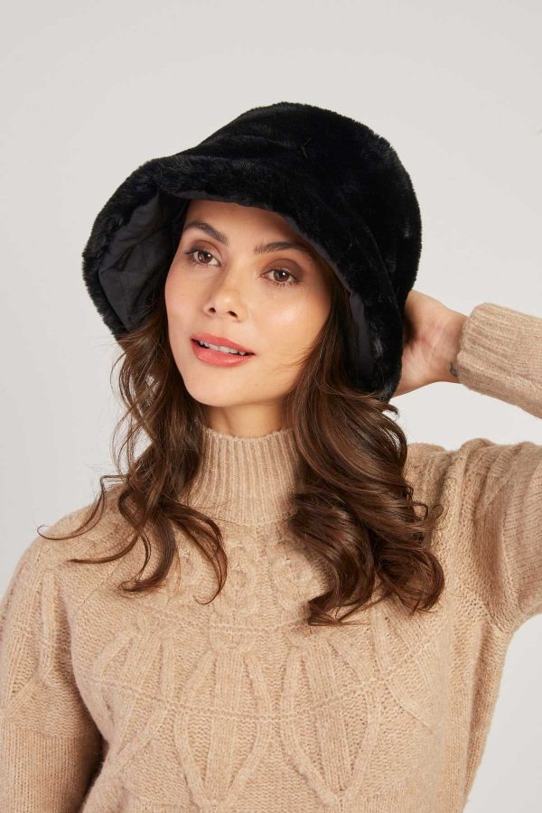 Chapeau en fausse fourrure NANCY - Image 4