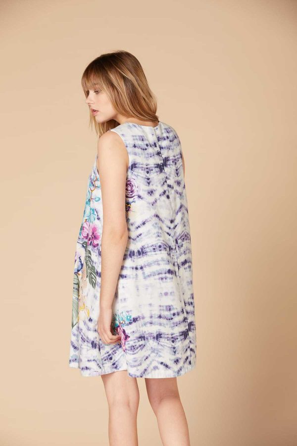 Robe imprimée forme trapèze - Modèle Cabestan - Image 3