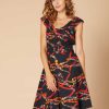 Robe sans manche en coton imprimé CALQUE
