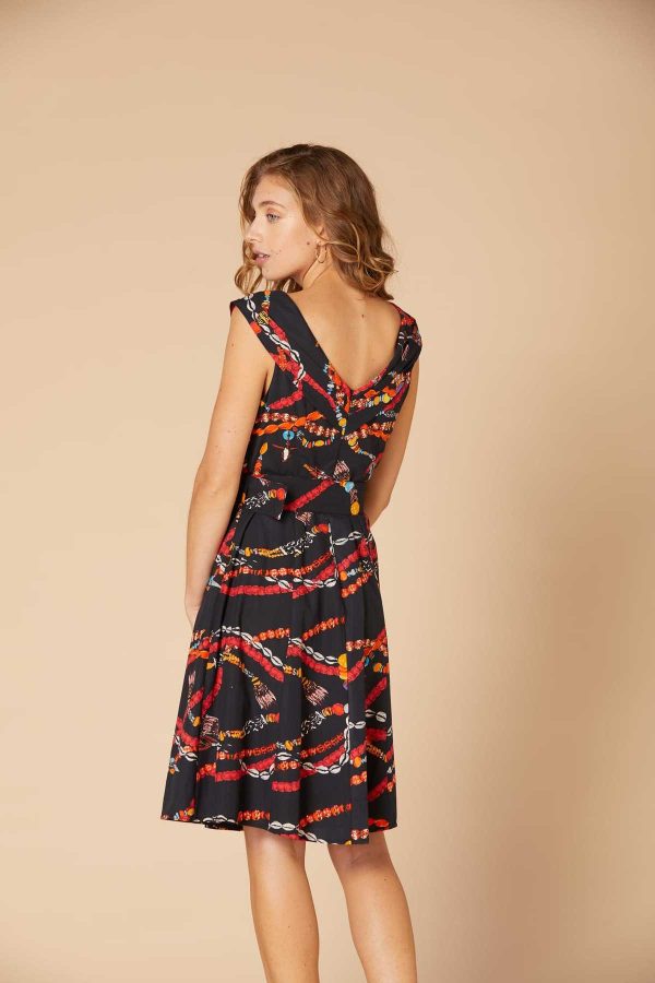 Robe sans manche en coton imprimé CALQUE - Image 2