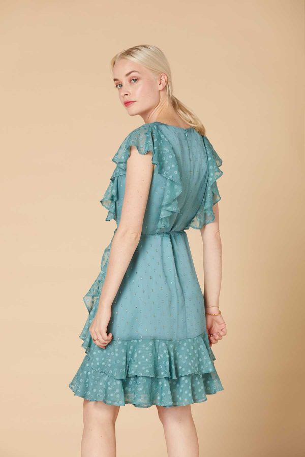 Robe courte à pois lurex - Modèle Accusation - Image 3