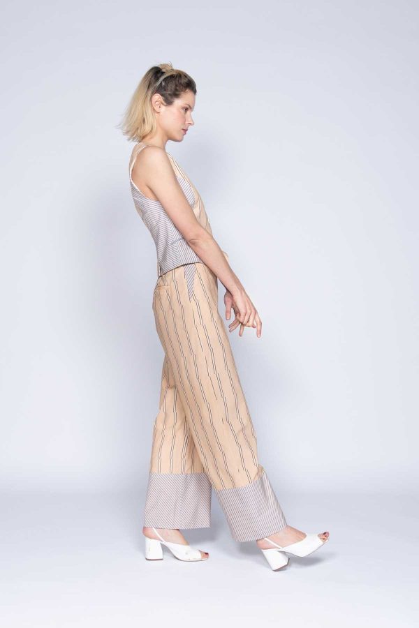 Pantalon droit imprimé rayures - Modèle Jingle - Image 4