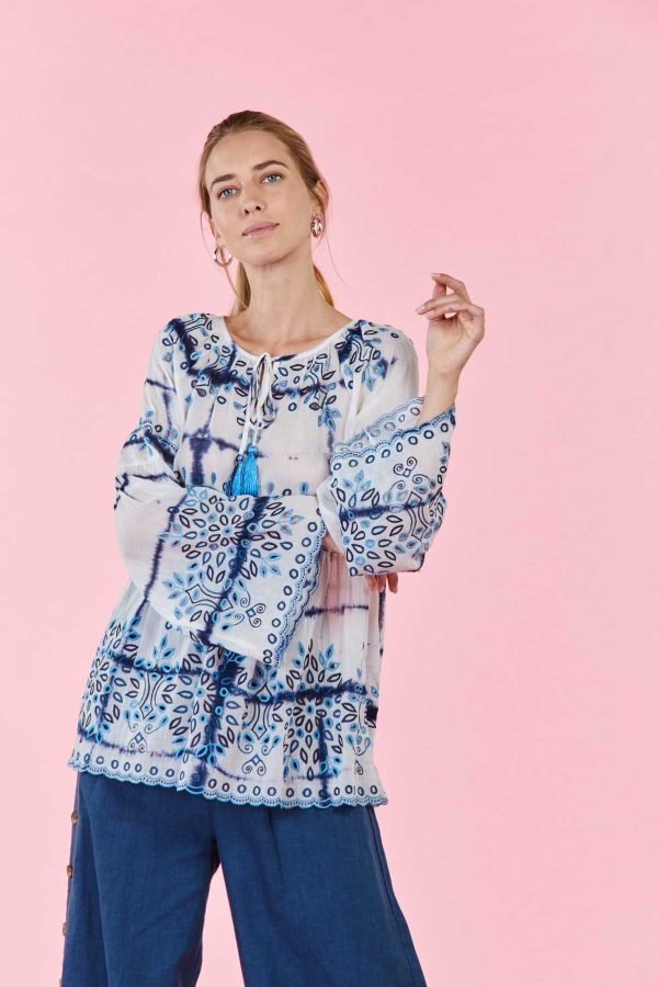 Blouse avec broderie NEIGE