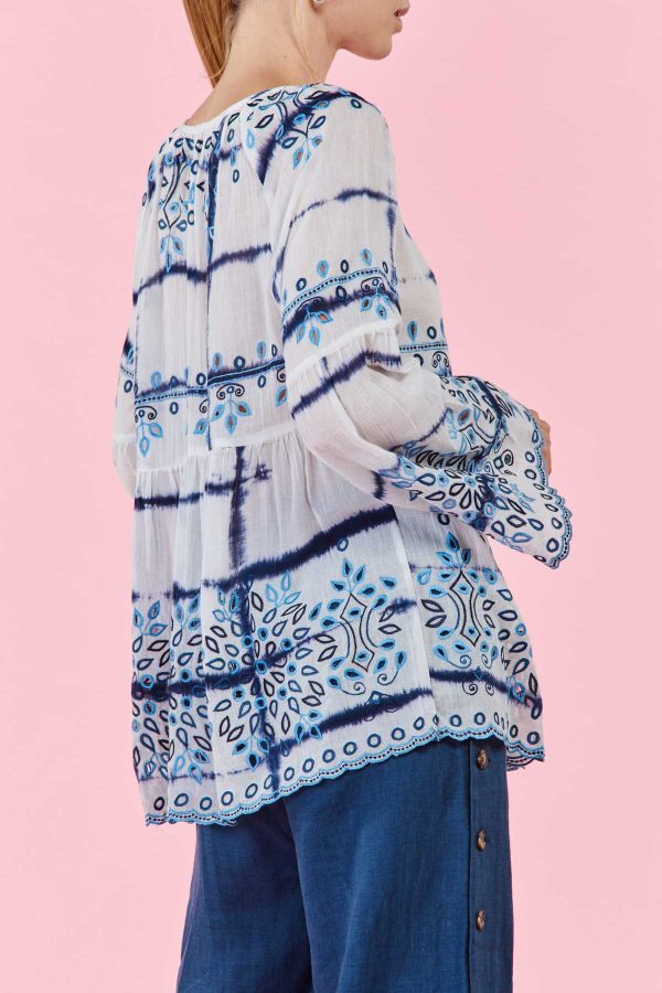 Blouse avec broderie NEIGE - Image 3