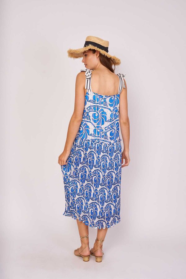 Robe midi imprimée à bretelles CHRISLA - Image 7