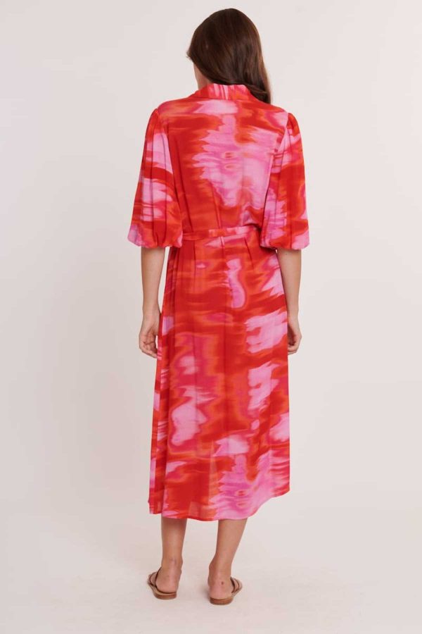 Robe chemise midi imprimée CIDALIA - Image 4