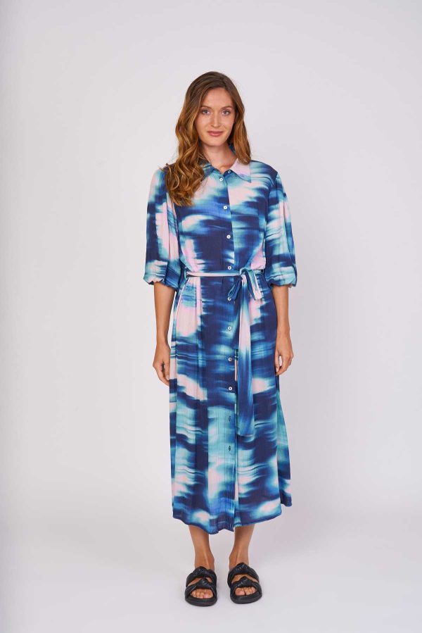 Robe chemise midi imprimée CIDALIA - Image 6