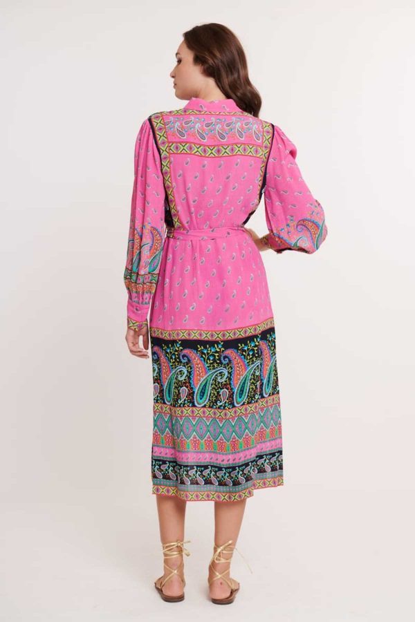 Robe chemise imprimée viscose COLCHIQUE - Image 7