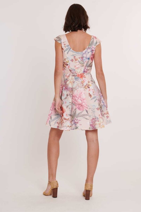 Robe courte patineuse imprimée CANTINELA - Image 3
