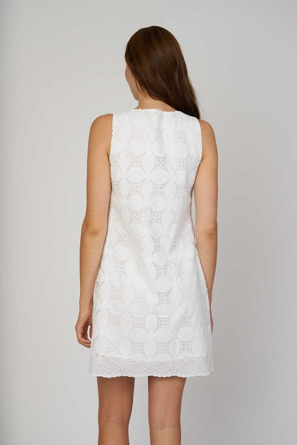 Robe courte droite motif géométrique PYRENEES - Image 6