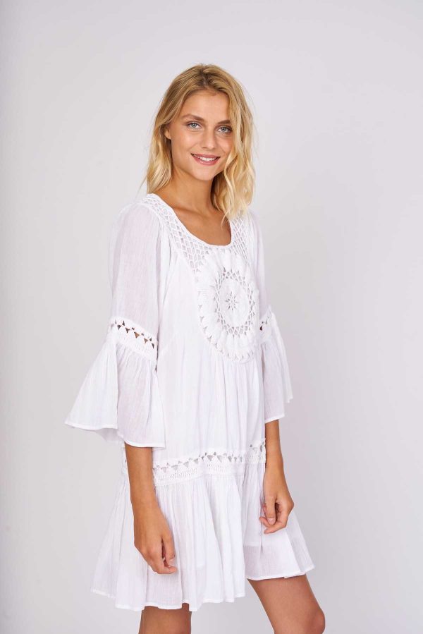 Robe courte unie crochet PARASOL - Image 6