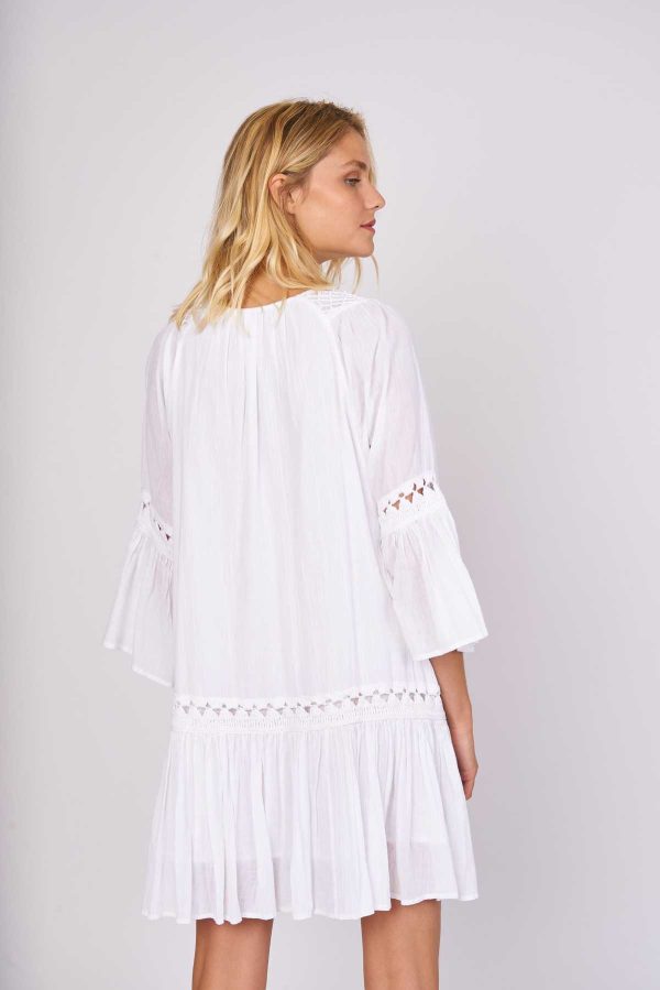 Robe courte unie crochet PARASOL - Image 7
