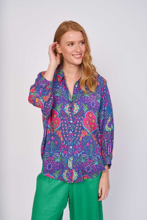 Chemise ample imprimée viscose ELBE