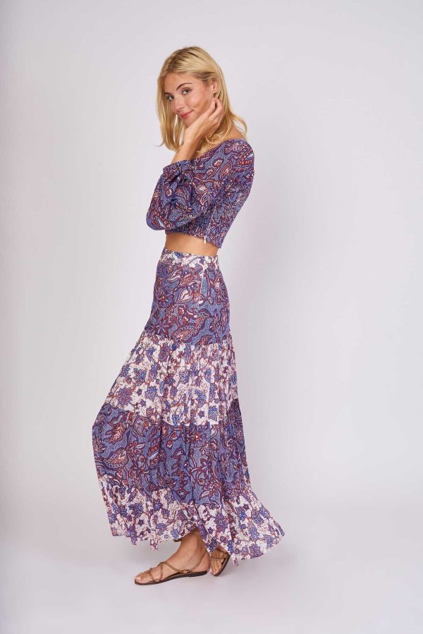 Blouse imprimée en coton EMILIANE - Image 2