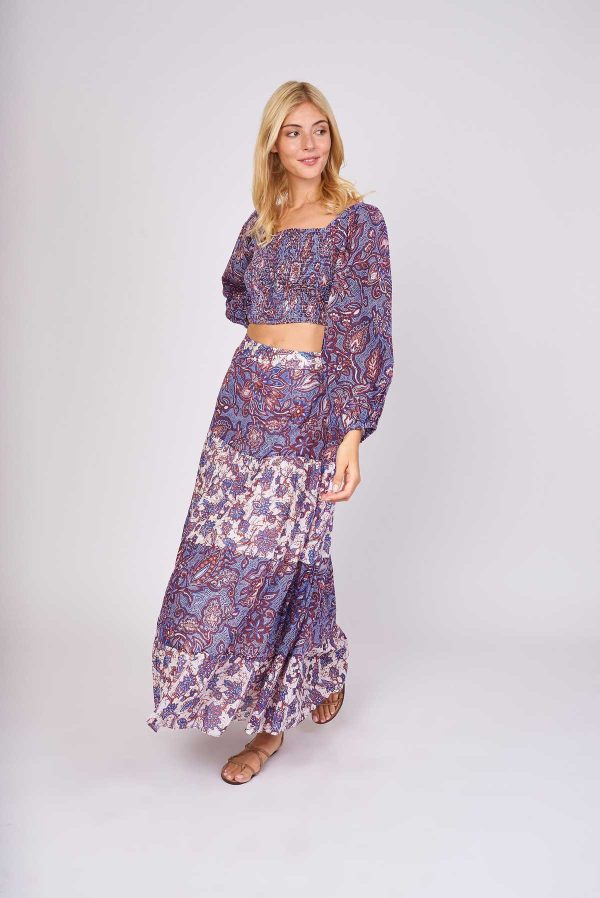 Blouse imprimée en coton EMILIANE - Image 3