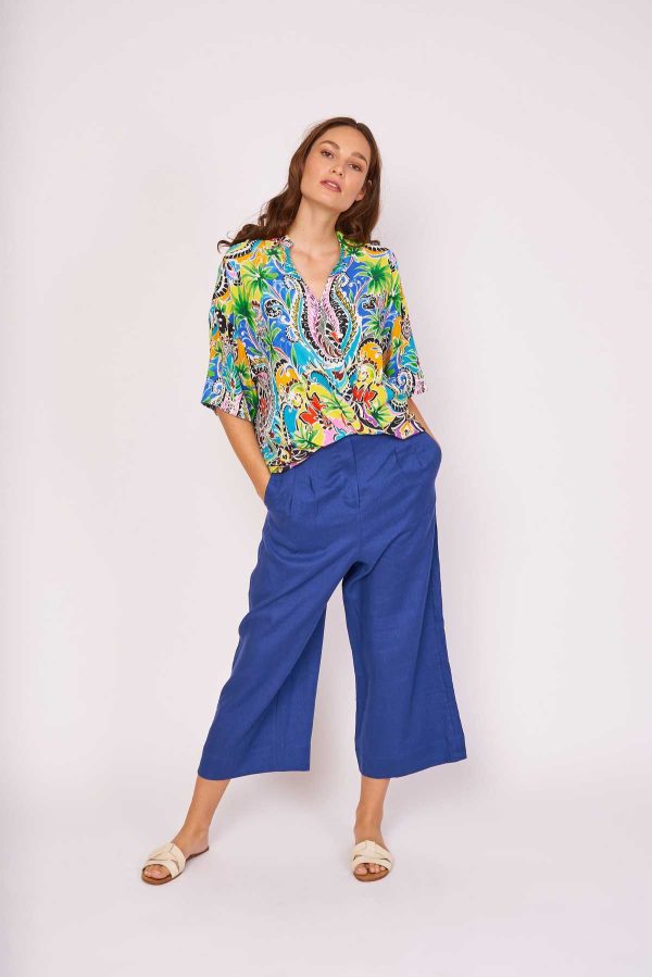 Blouse imprimée cache-cœur ERNESTINE - Image 4