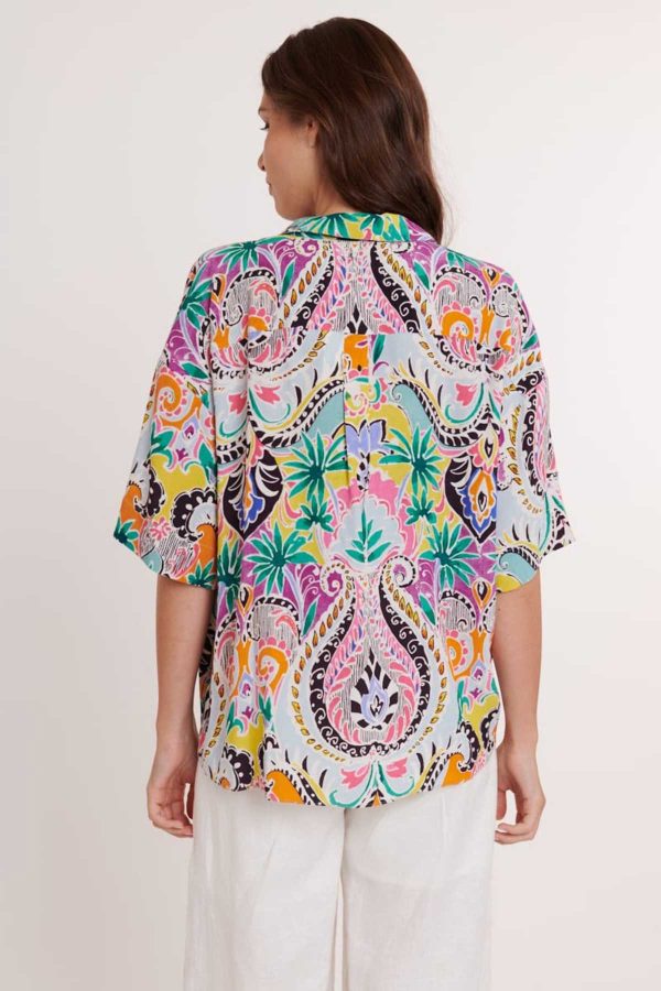Blouse imprimée cache-cœur ERNESTINE - Image 6