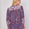 Blouse ample imprimée en coton EVALINE - Image 3