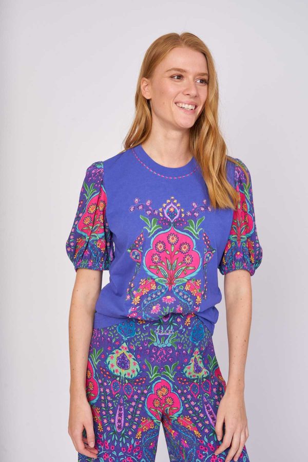 Tee-shirt motif broderies LOINTAIN