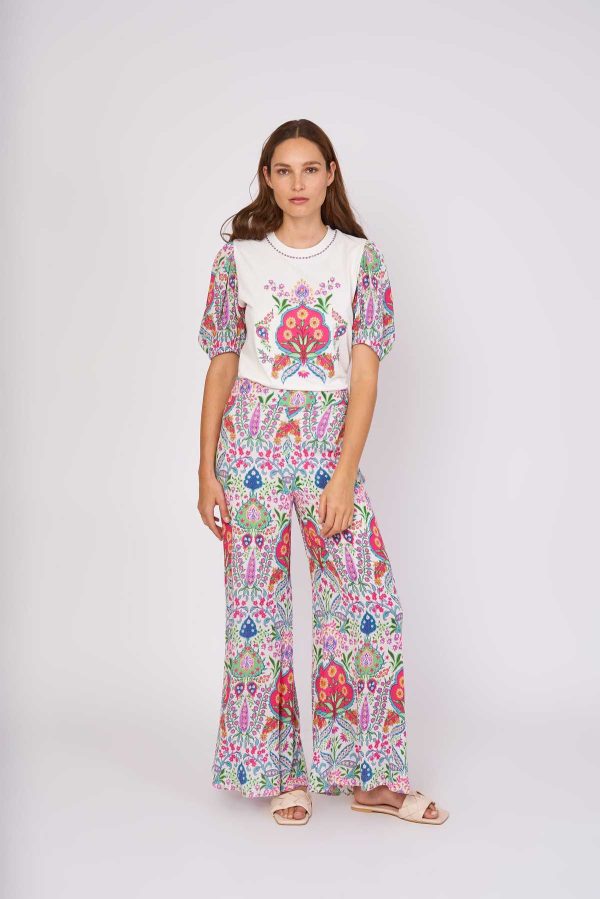 Pantalon ample imprimé viscose JOLIFLOR