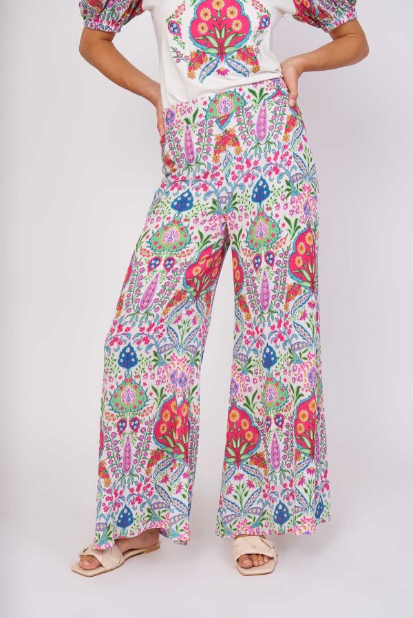 Pantalon ample imprimé viscose JOLIFLOR - Image 2