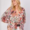 Veste kimono imprimée manches 3/4 IBERIQUE