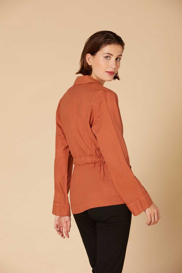 Veste saharienne en lin MATURITE - Image 3