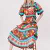 Robe maxi imprimée floral col chemise TARA - Image 2