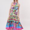 Robe longue imprimée en coton TEDDY