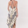 Robe longue imprimée à bretelles croisées au dos TELMA - Image 4