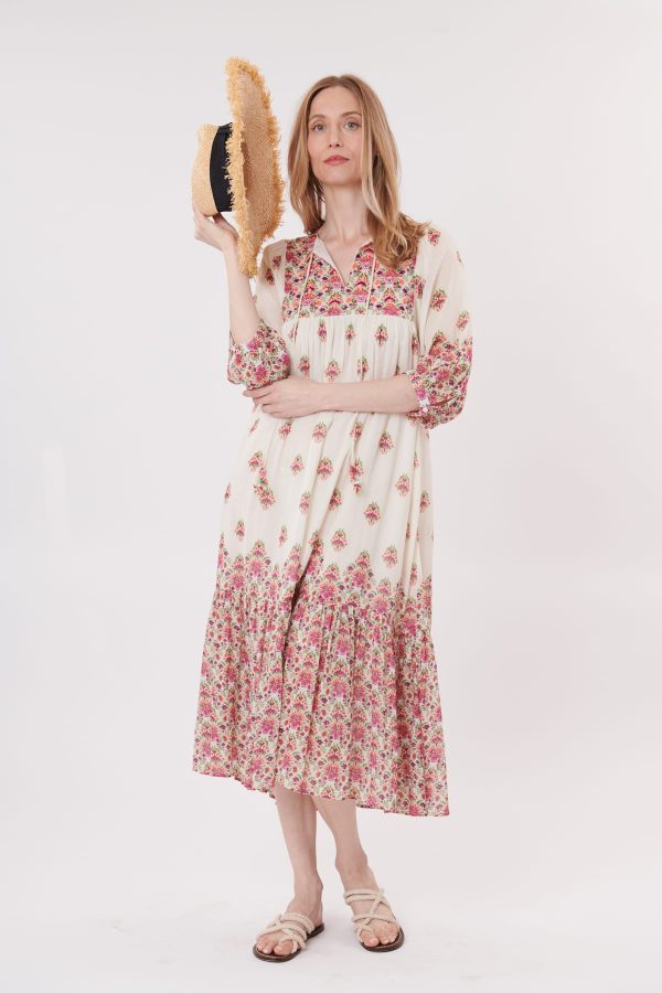 Robe longue imprimée TENICKA
